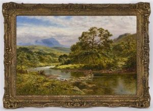 Near Betws-y-coed, North Wales by Robert Gallon