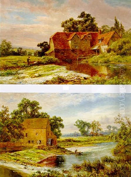 Figures Before A Mill, Welford-on-avon - view 1