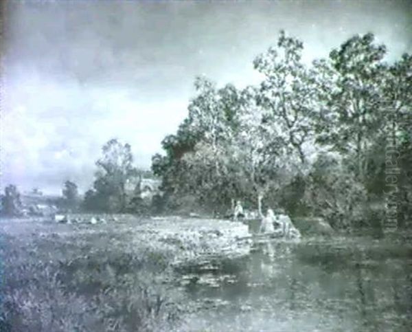 Landscape With River Boat - view 1