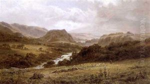 Moel Siabod In The Lledr Valley, N. Wales by Robert Gallon