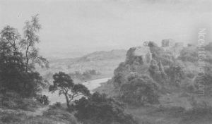 Goodrich Castle On The Wye by Robert Gallon