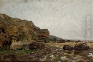 Paisaje Rocoso by Baldomero Galofre Y Gimenez