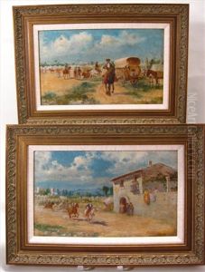 View Of Camp (+ Riding Through Outskirts Of Village; Pair) View Of Camp (+ Riding Through Outskirts Of Village; Pair)
