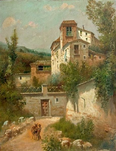 A Catalan Street Scene - view 1