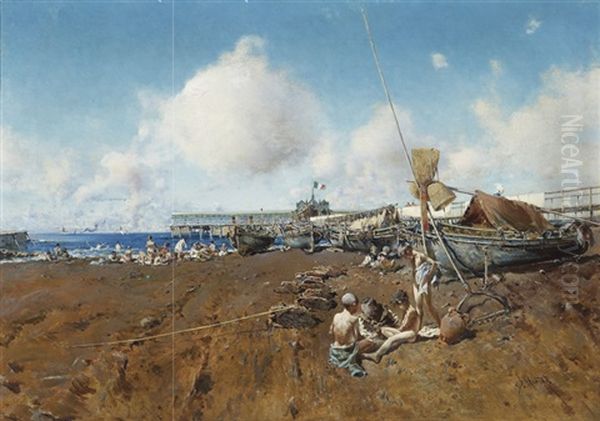 Ninos En La Playa - view 1