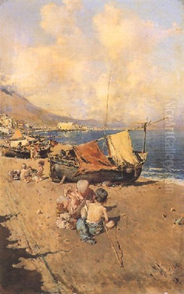 Ninos En La Playa - view 1