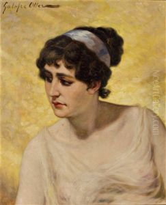 Una Joven Romana by Francisco Galofre Y Oller