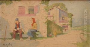 Scenes Du Pays-basque Quatre by Hippolyte Marius Galy