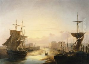Marine by Louis-Honore-Frederic Gamain