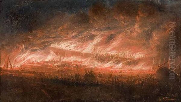 L'incendie Du Navire - view 1