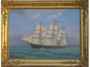 Le Trois Mats St. Vincent De Paul by Louis-Honore-Frederic Gamain