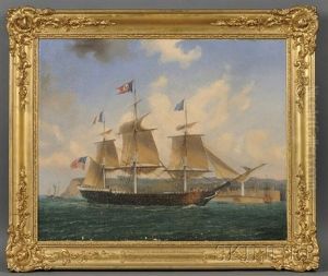Portrait Of The Ship "noemie" Of Charleston Cap. J. Johnson/going Into Havre 15 April