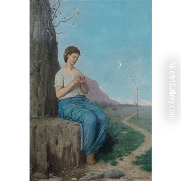Jeune Fille Effeuillant Une Marguerite - view 1