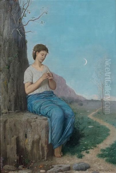 Jeune Fille Effeuillant Une Marguerite - view 1