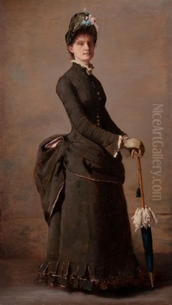 Portrait Of A Lady With A Parasol - view 1