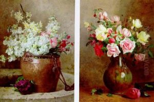 Bouquet De Fleurs Dans Un Pot En Cuivre Bouquet De Fleurs Dans Un Pot En Cuivre