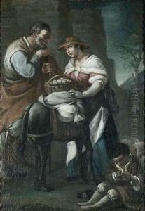 Die Eierverkauferin. Allegorie Der Wollust by Giuseppe Gambarini