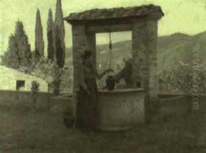Conversation At The Well by Gioacchino Gamberini