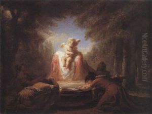 Cupidon Implore Par Un Groupe De Femmes (la Fontaine D'amour)