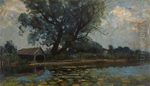 Boathouse By A Lake