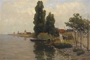 Blick Auf Unterzell Auf Der Insel Reichenau Im Bodensee