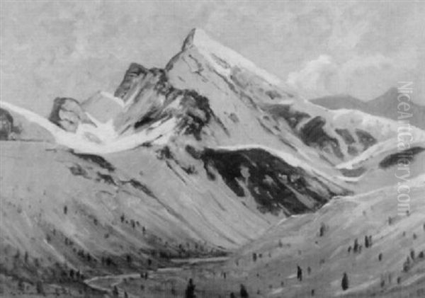 Verschneite Tiroler Gebirgslandschaft - view 1