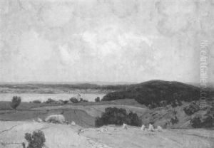 Zurichseelandschaft Mit Heuernte