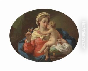 The Madonna Of The Rose by Gaetano Gandolfi