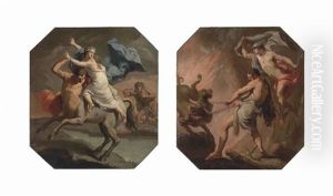 Nessus And Deianeira; Hercules And The Lernaean Hydra (pair) Nessus And Deianeira; Hercules And The Lernaean Hydra (pair)