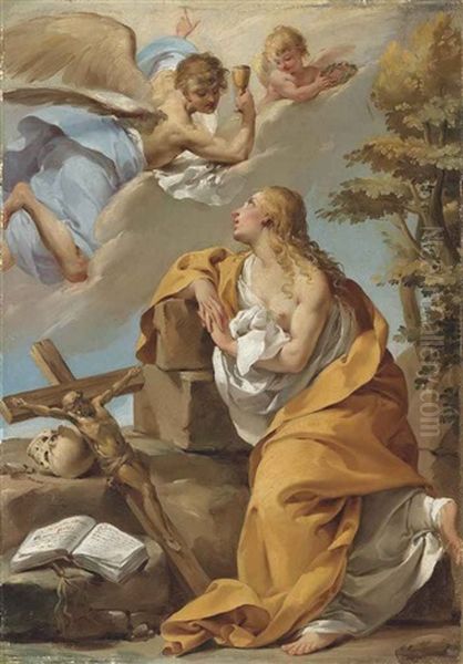 An Angel Appearing To The Penitent Mary Magdalen - view 1