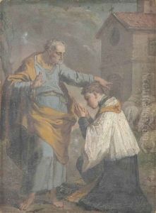 The Sacrament Of Ordination - A Bozzetto The Sacrament Of Ordination - A Bozzetto