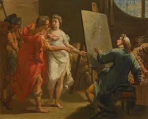 Alexander And Diogenes; Alexander Presenting Campaspe To Apelles (pair) by Gaetano Gandolfi