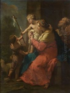 La Sainte Famille Avec Saint Jean-baptiste by Gaetano Gandolfi