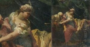 Judith Tendant La Tete D'holopherne A Sa Servante Abra (study) by Gaetano Gandolfi