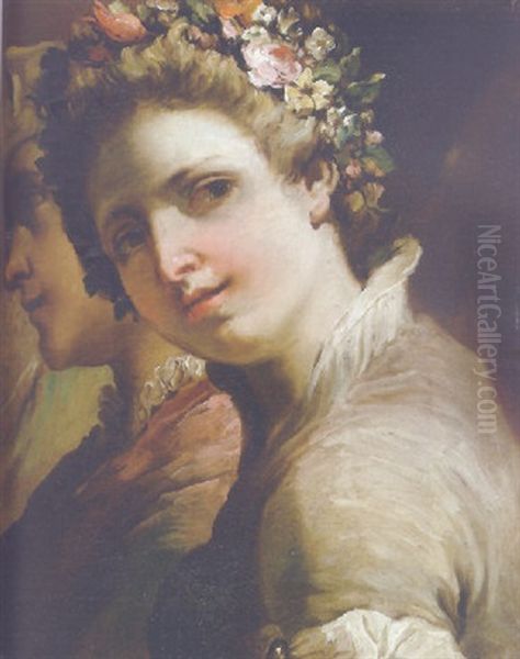 Heads Of A Young Man And Girl - view 1