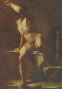 A Male Nude by Gaetano Gandolfi