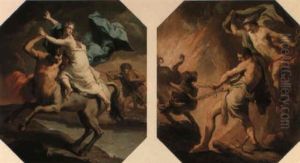 The Rape Of Deianeira by Gaetano Gandolfi