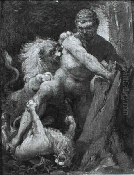 Hercules And The Lion - view 1