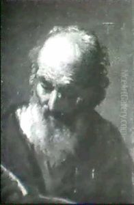 Study Of An Old Man Reading by Gaetano Gandolfi
