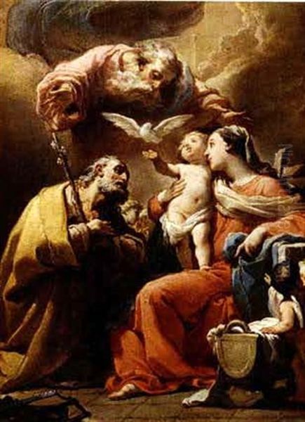 The Holy Family With God The Father And The Holy Spirit - view 1