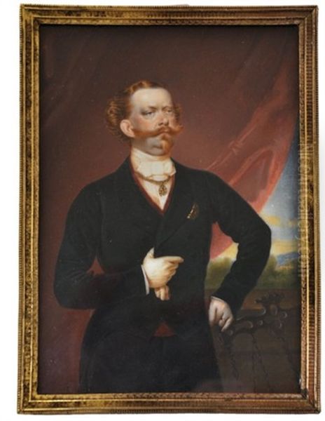 Portrait Du Prince De Piemont, Futur Victor Emmanuel Ii En Costume Civil - view 1