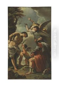 Saint Sebastian And Saint Rocco by Ubaldo Gandolfi