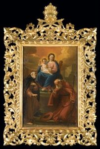 The Madonna And Child Enthroned With Saint Anthony Abbot And Saint Jerome(?)