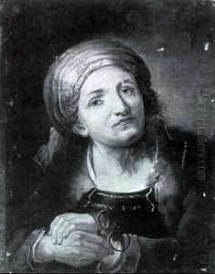 Portrait De Femme Tenant Ses Besicles by Ubaldo Gandolfi