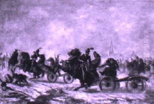 Artillerie Im Gefecht by Adolphe Gandon