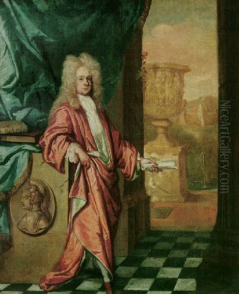 Portrait Of Sir Richard Pyne, Lord Chief Justice Of The Common Pleas In Ireland, Wearing Red Robes - view 1