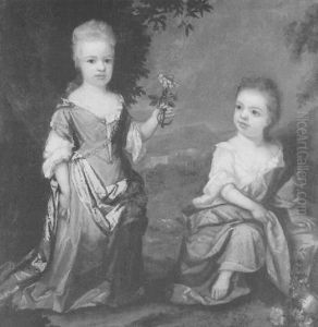 Portrait Of Elizabeth And Sarah, Daughters Of George Gould In Arcadian Landscape Portrait Of Elizabeth And Sarah, Daughters Of George Gould In Arcadian Landscape