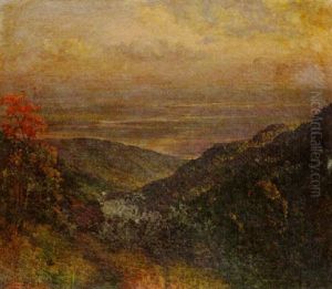 Mountain Landscape by Jamini Prakash Gangooly