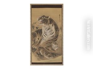 Mother And Child Of Fierce Tiger Mother And Child Of Fierce Tiger