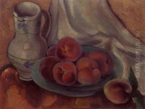 Still Life With Peaches And Pitcher